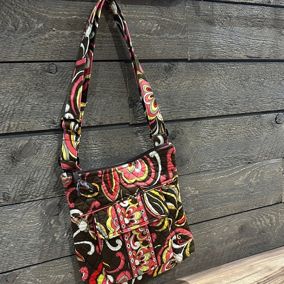 Vera Bradley Puccini Pattern Hipster Crossbody Mailbag Fall 2008 Designer NWOT - Picture 3 of 12